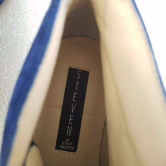 Steven by Steve Madden Blue Tobyy Suede Chukkas - Picture 4 of 5